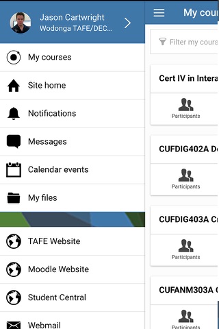 Wodonga TAFE Moodle Mobile screenshot 2