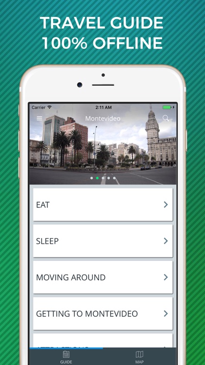 Montevideo Travel Guide with Offline Street Map