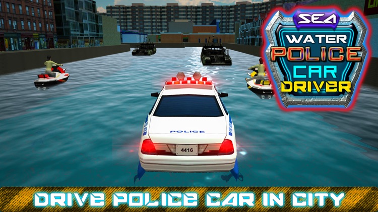 Sea Water Police Car Driver & Crime Chase Sim screenshot-3