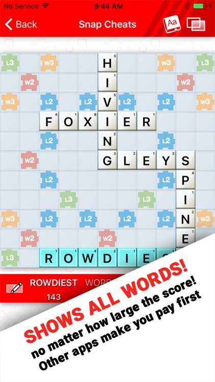 Snap Cheats for Words Friends