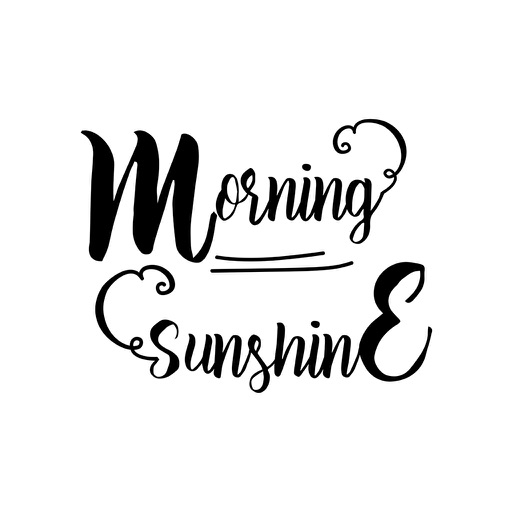 Good Morning Typography Stickers for iMessage by Atoapps