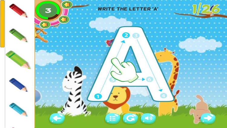 ABC Writing Letter - Practice for Preschool Game