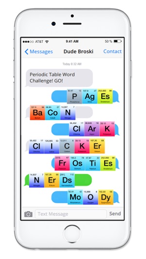 Rainbow Periodic Table of Elements Sticker Pack(圖2)-速報App