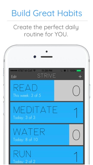 Strive - Positive Goal Tracker & Morning