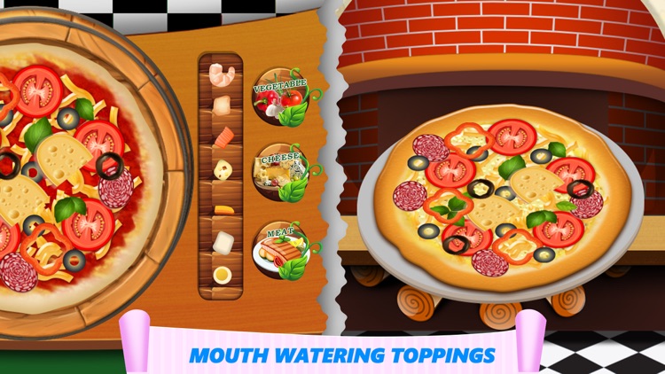 Rainbow Pizza Maker Kids Cooking Game! Pizzeria