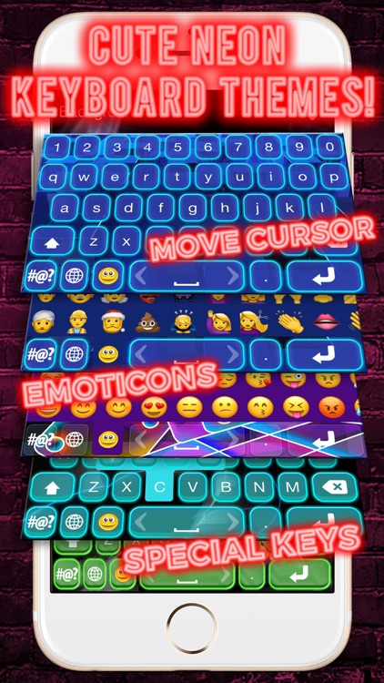 Neon Glow Keyboard Skins screenshot-3