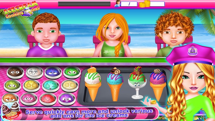 Ice Cream Kitchen Fever Cooking Games for Girls