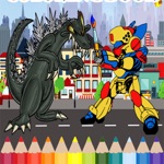 Robot Iron for Coloring Book Games