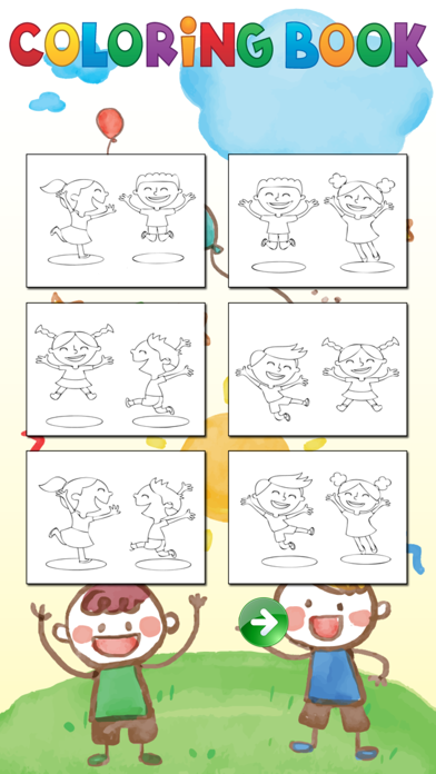 Little boys and girl Coloring Pages for Children 1.0 IOS -