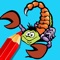 Scorpion Coloring Free and easy for kids