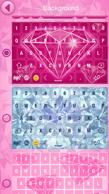 Diamond Keyboard Theme - Fancy Fonts Skins & Emoji