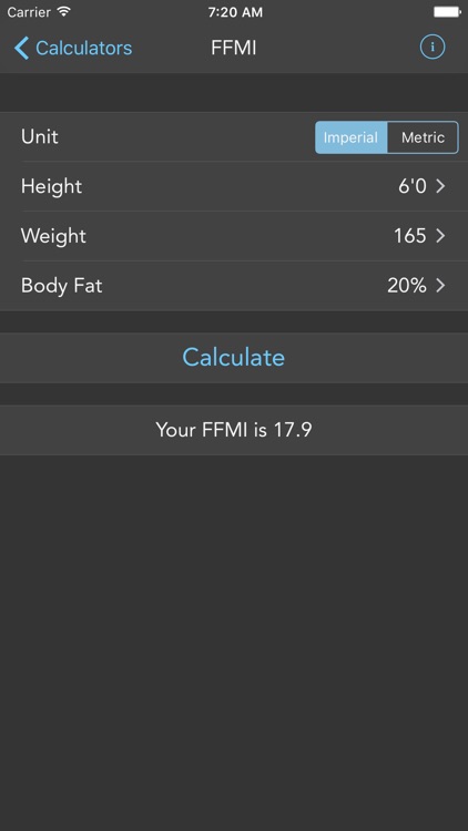 Swole Calc - TDEE, BMR, BMI & FFMI Calculator screenshot-4