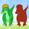 Dinosaur Drag Drop and Match Shadow Dino for kids