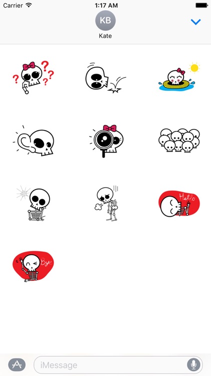 Love Story Of Skull Stickers