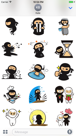 Mekuto - Funny ninja stickers for iMessage(圖2)-速報App