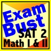 SAT 2 Math Levels I-II Prep Flashcards Exambusters