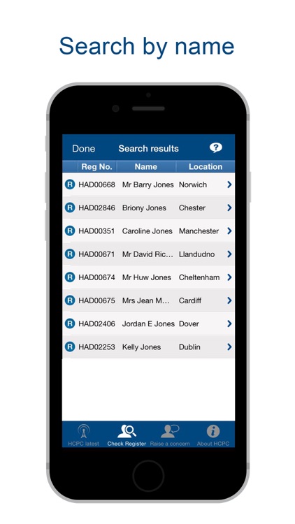 HCPC – Check the Register