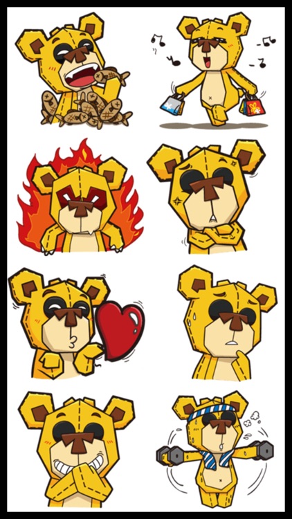 Plushy Bear Stickers