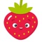 Fruit Stickers: Strawberry, Banana, Orange