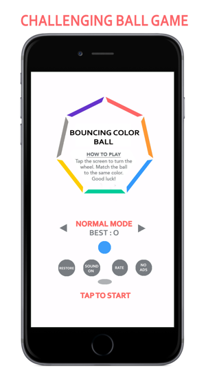 Bouncing Color Ball: An impossible addic