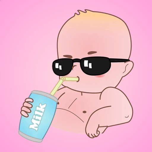 Funny Little Baby Stickers icon