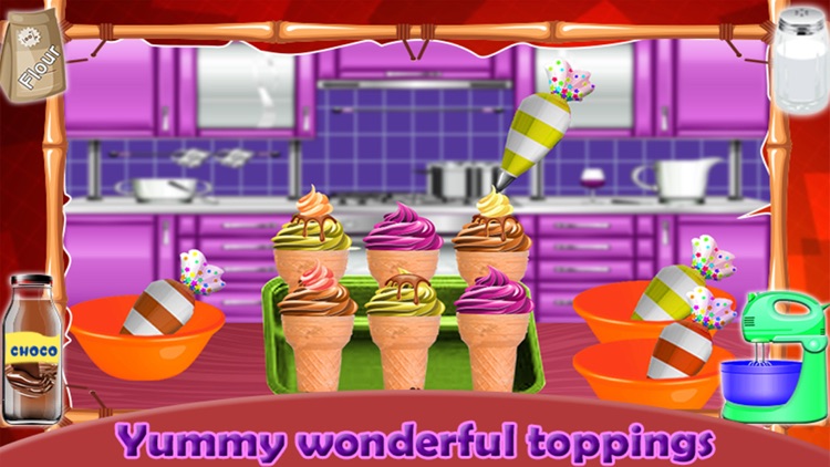 Cone Cupcakes Maker - Sweet Food Cooking screenshot-4