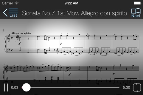 Mozart, W. A. Piano Sonata Excerpts screenshot 3