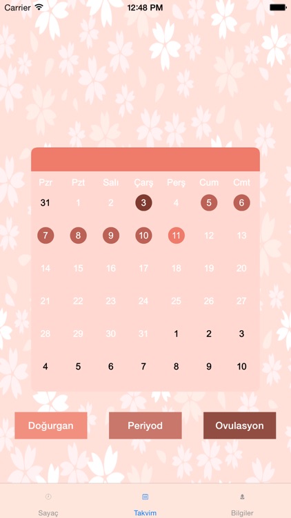 Menstrual Calendar Period