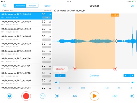 Voice Recorder PRO - Recording screenshot 2