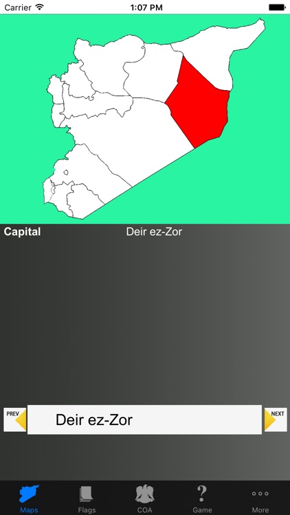 Syria Governorate Maps and Capitals