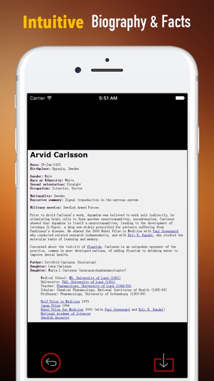 Biography and Quotes for Arvid Carlsson-Life