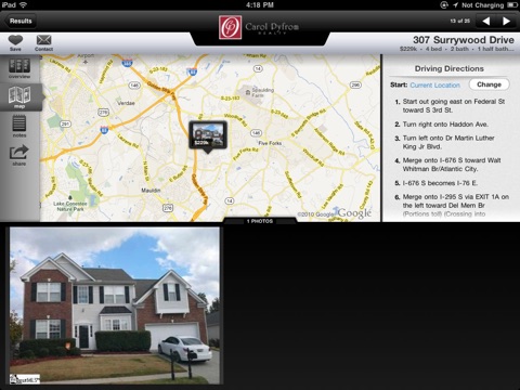 Carol Pyfrom Realty for iPad screenshot 4