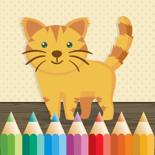 Cat Coloring Book for Kids: Learn to color & draw iOS App
