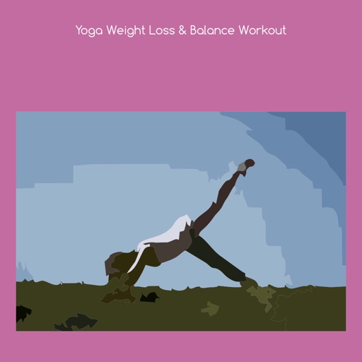 Yoga weight loss and balance workout icon