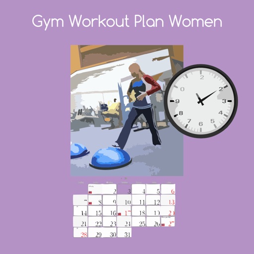 Gym workout plan women icon