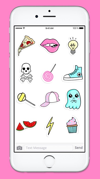 Cartoon Doodle Food and Fun Sticker Pack