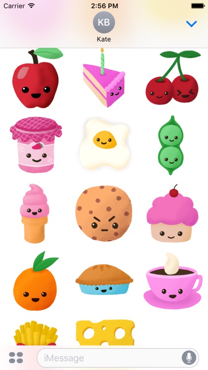 Cutie Food Stickers