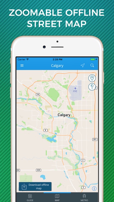 Calgary Travel Guide with Offline Street Map screenshot 3