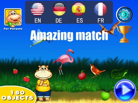 Amazing Match-Word Learning Games for Kids для iPad