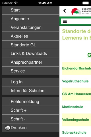 Inklusion Schule Bielefeld screenshot 2