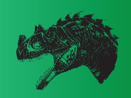 Enjoy awesome hand sketched dinosaur print stickers