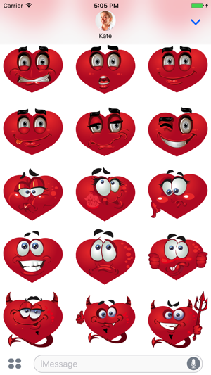 Hearts emoji - Stickers for iMessage(圖2)-速報App