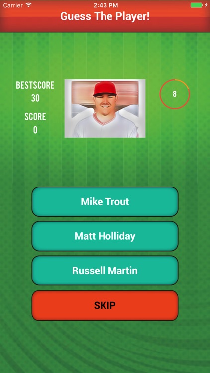 Guess The Baseball Player Quiz for MLB