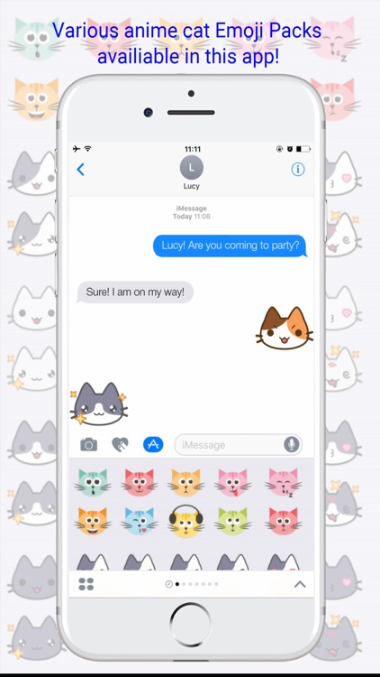 Anime Cat Emoji - 80+ Anime Cat Emoji Keyboard by Ilya Moskovoy