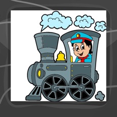 Activities of Train Coloring Book