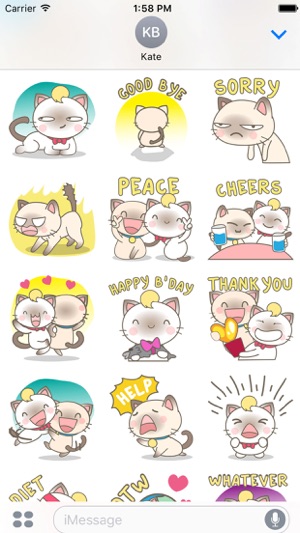 Simi and Suki in love for iMessage Sticker(圖2)-速報App