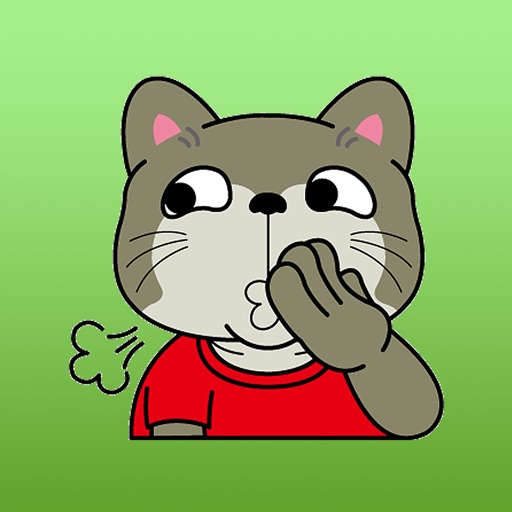 Jack The Cat Wearing T-Shirt Sticker icon