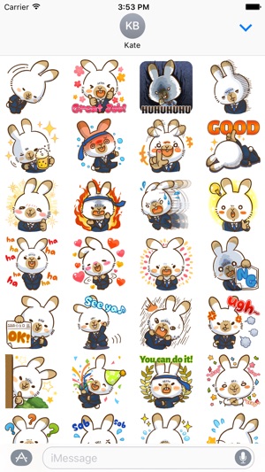 WorkeRabbit -  Sticker for iMessage(圖4)-速報App