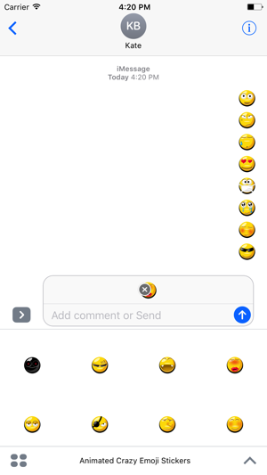 Animated Crazy Emoji Stickers For iMessage(圖3)-速報App