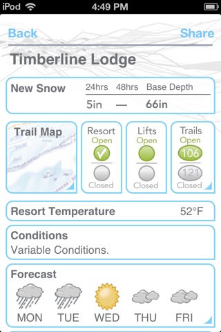 Ski and Snow Report screenshot 2